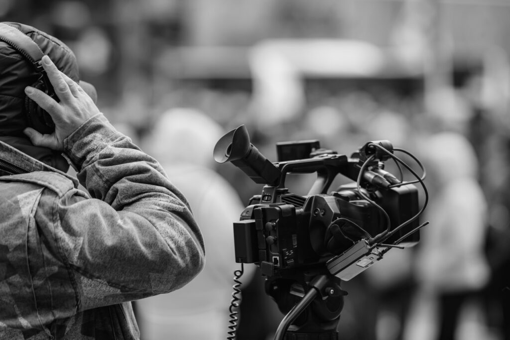 Camera Recording a Public Protest